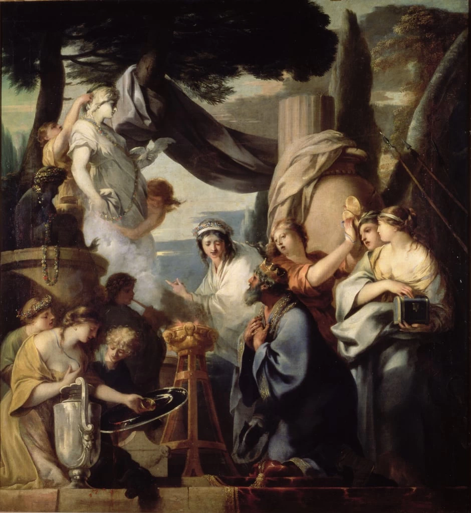 Salomone che fa un sacrificio agli idoli - Louvre, Parigi